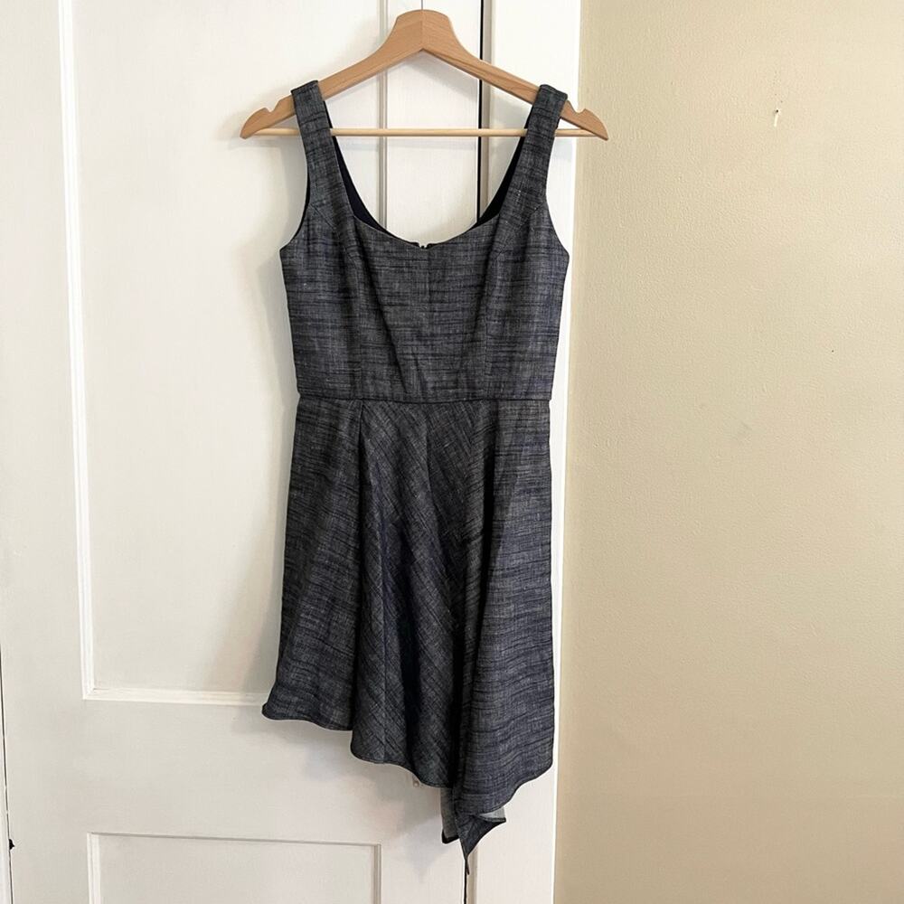 JAYGODFREY dress chambray heathered asymmetrical mini